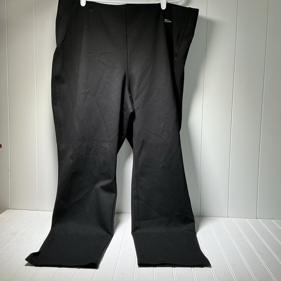 Rafaella Women's Curvy Pants Plus Size 3X Black Office Stretch High Rise - Picture 2 of 10